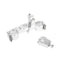 Té de fourche supérieur Yamaha YZ 80 85 argent avec pontet 45mm