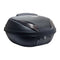 Top case moto 52L noir mat S-Line avec dosseret et réflecteurs fumés pour rangement et confort