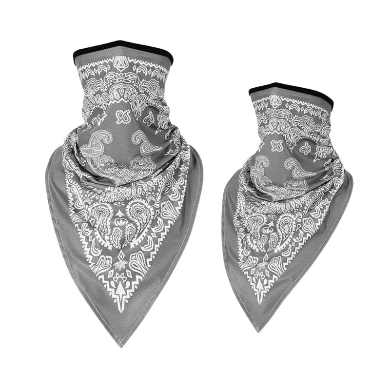 Tour de cou moto bandanas gris clair coupe-vent respirant lot de 2