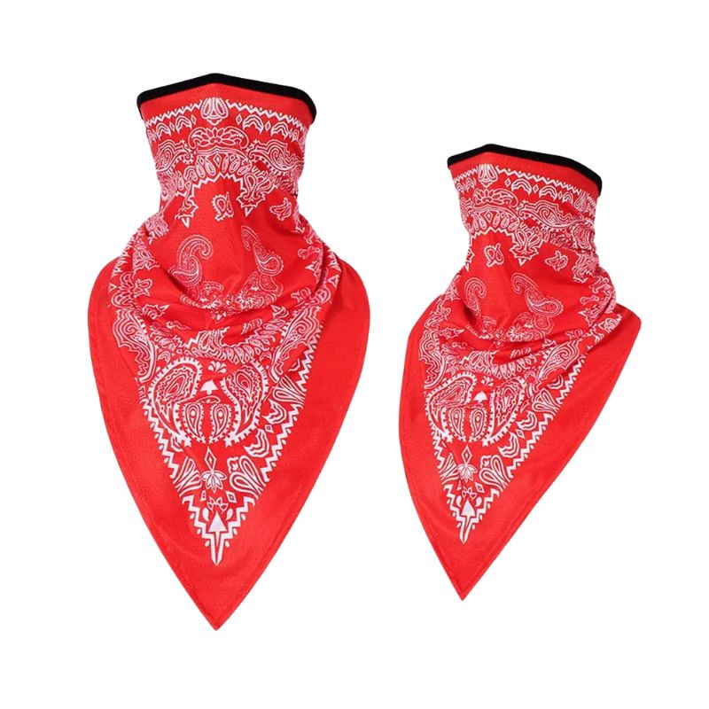 Tour de cou moto bandanas rouges coupe-vent anti-poussière