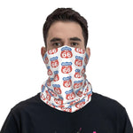 Calentador de cuello blanco para motociclistas - Ruta 66 - Vignette | Boutique biker