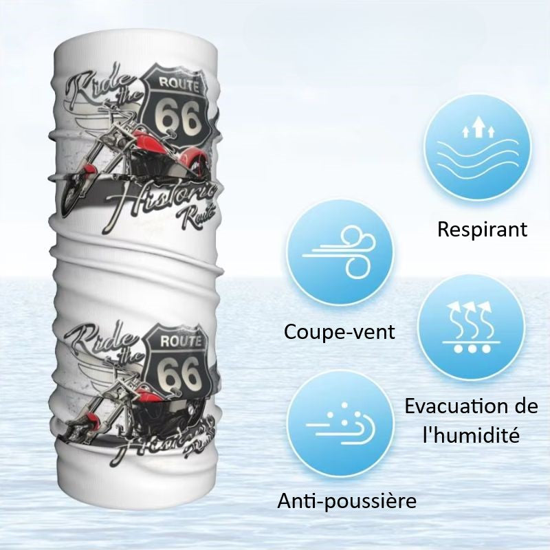 Tour-de-cou-moto-blanc-ride-the-historic-Route-66-caracteristiques