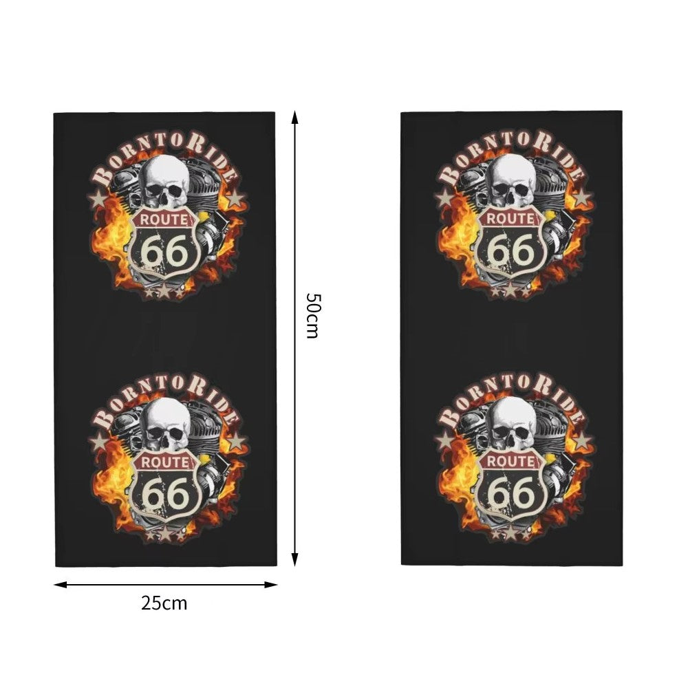 Tour-de-cou-moto-born-to-ride-Route-66-mesure