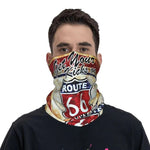 Tour de cou moto - Get your kicks on Route 66 - Vignette | Boutique biker