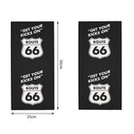 Scaldacollo nero da moto - Divertiti sulla Route 66 - Vignette | Boutique biker