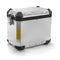 Valise latérale moto 45L aluminium argenté S-Line style adventure avec poignées robustes