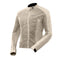 Blouson moto femme Aéro-Flow beige clair en mesh, ventilé et homologué CE.