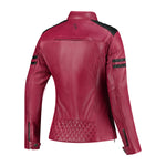 Chaqueta de motociclista para mujer AA - Jack Joyce V2 Rojo Burdeos - Vignette | Boutique biker