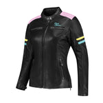 Chaqueta de moto para mujer AA - Jack Joyce V2 Negra y Pastel - Vignette | Boutique biker