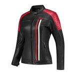 Blouson de moto femme A - Jack Alice noir et rouge - Vignette | Boutique biker