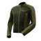 Blouson moto homme EIGHT Aero kaki estival, mesh aéré, protections CE.