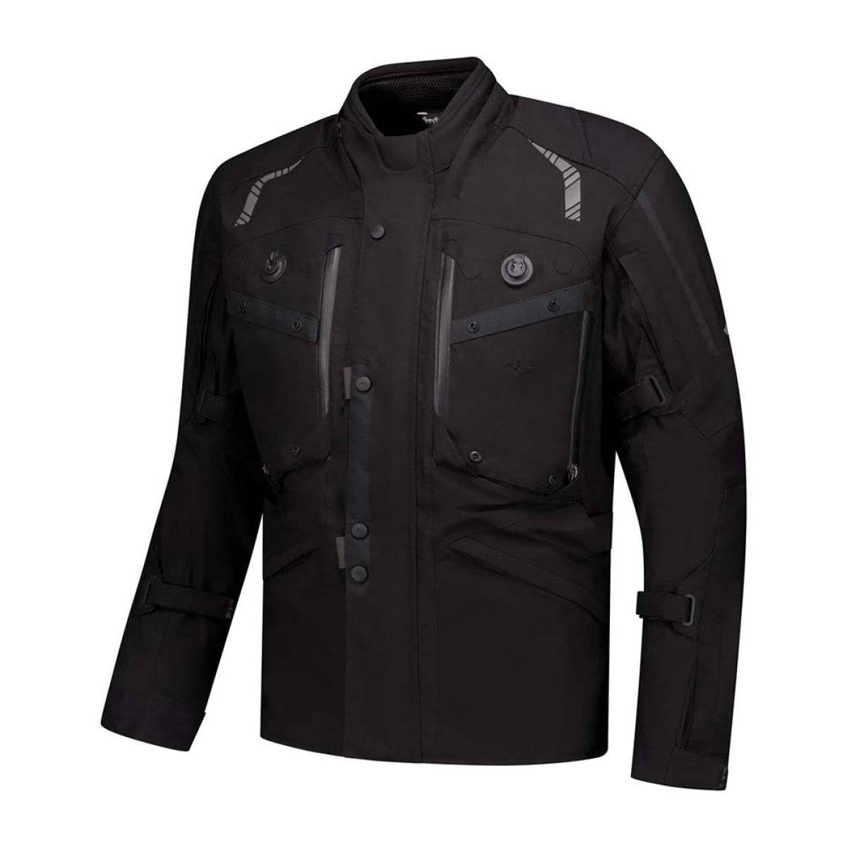 Blouson moto homme Rusty Stitches Jack Kane noir textile protections AA toutes saisons