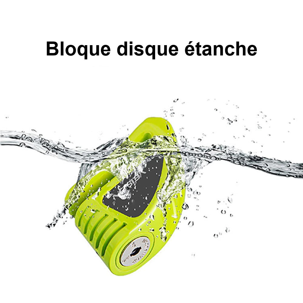 antivol bloque disque vert étanche