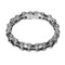 Pulsera de cadena de motocicleta de plata