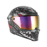 Casque intégral - Goliath Raptor noir mat rouge - Vignette | Boutique biker