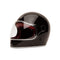 casque intégral Marko noir brillant avec intérieur rouge pour homme