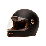 Casco integrale da moto - Fullmoon 2 nero opaco marrone - Vignette | Boutique biker