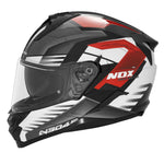 Casco integrale da moto Carver - Bianco e rosso - Vignette | Boutique biker