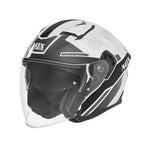 Casque jet - N130 Ekto blanc noir - Vignette | Boutique biker
