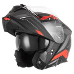 Casque modulable - N967 Conquer noir mat rouge - Vignette | Boutique biker