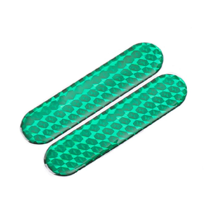 Catadioptre autocollant moto vert