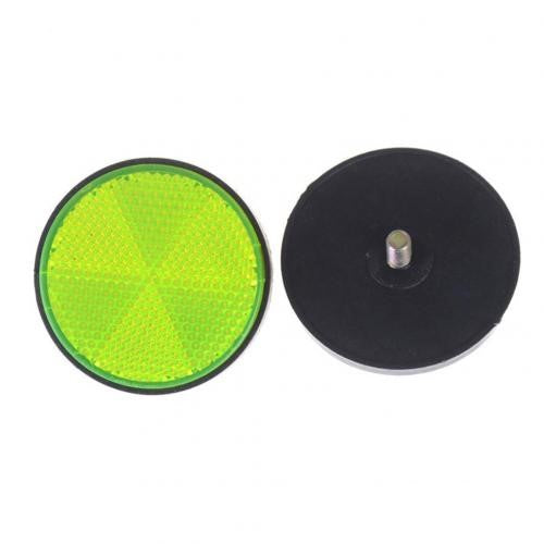 Catadioptre moto rond à visser jaune