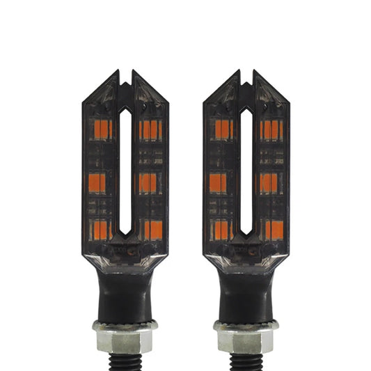 clignotants arrière moto LED universels noirs haute visibilité