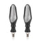 paire de clignotants LED pour moto 50cc style universel noir compact et moderne