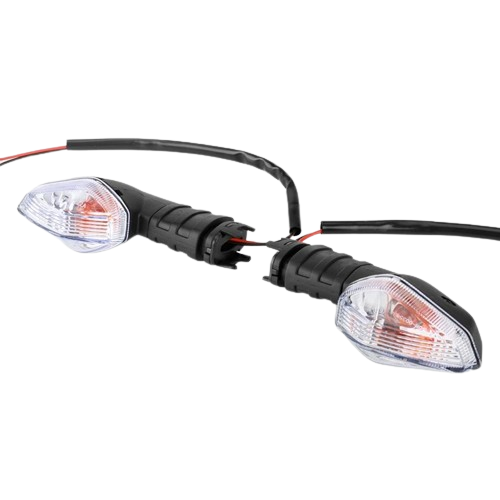 clignotants LED transparents pour moto Honda RS150 avec fixation rapide et verre clair