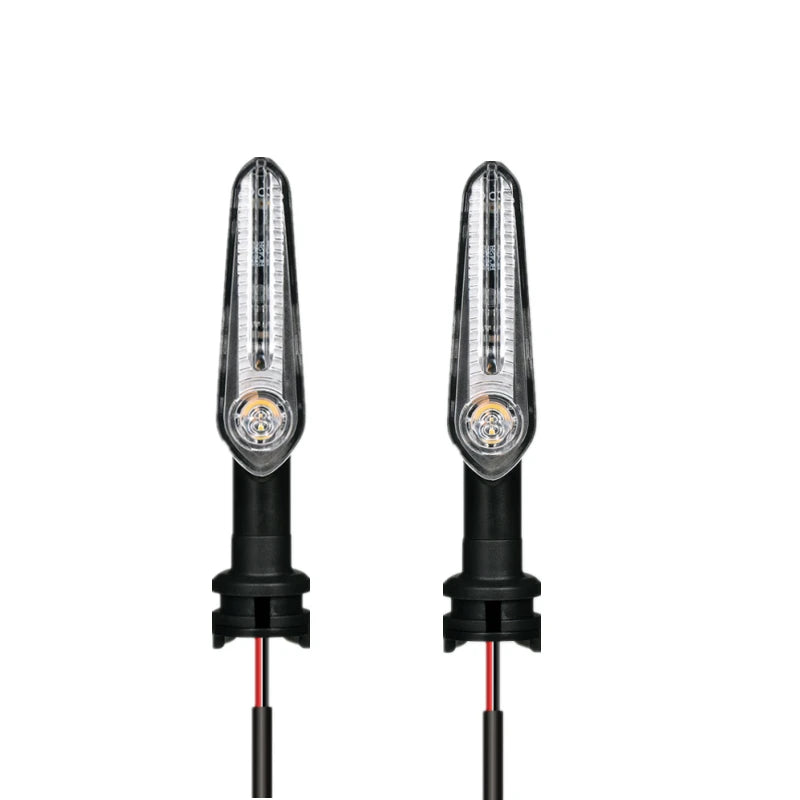 Clignotant LED moto compact spécial Yamaha avec lentille transparente et montage universel