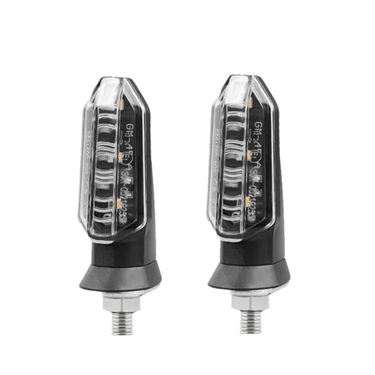 clignotants LED moto arrière universels verre transparent compatibles Honda Suzuki