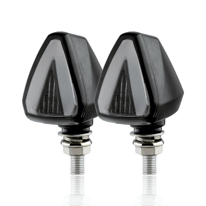 clignotants moto led universels puissants noirs homologués route