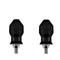 Clignotants LED noirs fumés pour scooter Honda, Yamaha, Suzuki – lot de 2 pièces