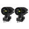 Feux additionnels moto LED noire longue portée avec support universel