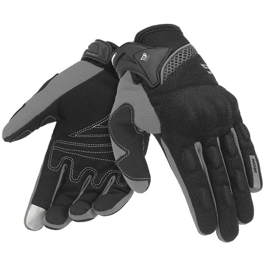 gants moto cross noirs renforcés homme femme quad buggy avec fermeture velcro et paume antidérapante

