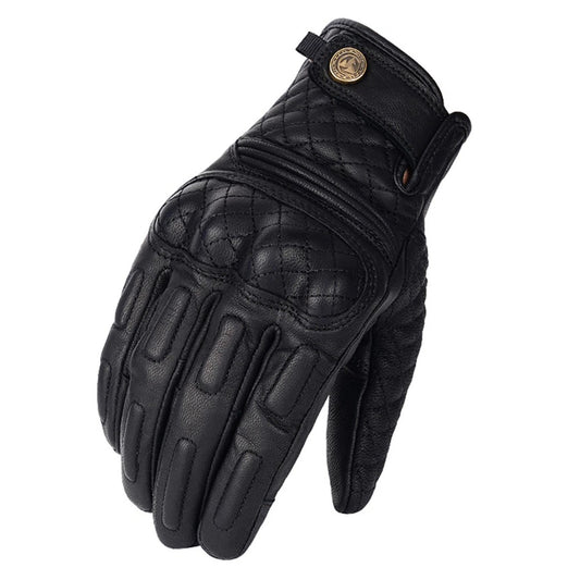 gants moto cuir toutes saisons homme femme noir style vintage compatibles écran tactile