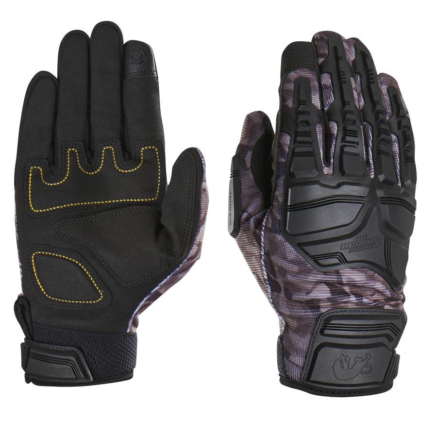 gants moto été Furygan Tekto Evo camouflage noir homme tactiles CE KP1 textile microfibre S à 3XL