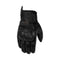 Gants moto été homme Rusty Stitches Zeke en cuir perforé, protections GEL, tactile.