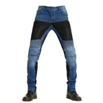 pantalones vaqueros de moto reforzados azules y negros - Vignette | Boutique biker