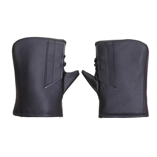 manchon moto scooter hiver imperméable noir pour guidon universel