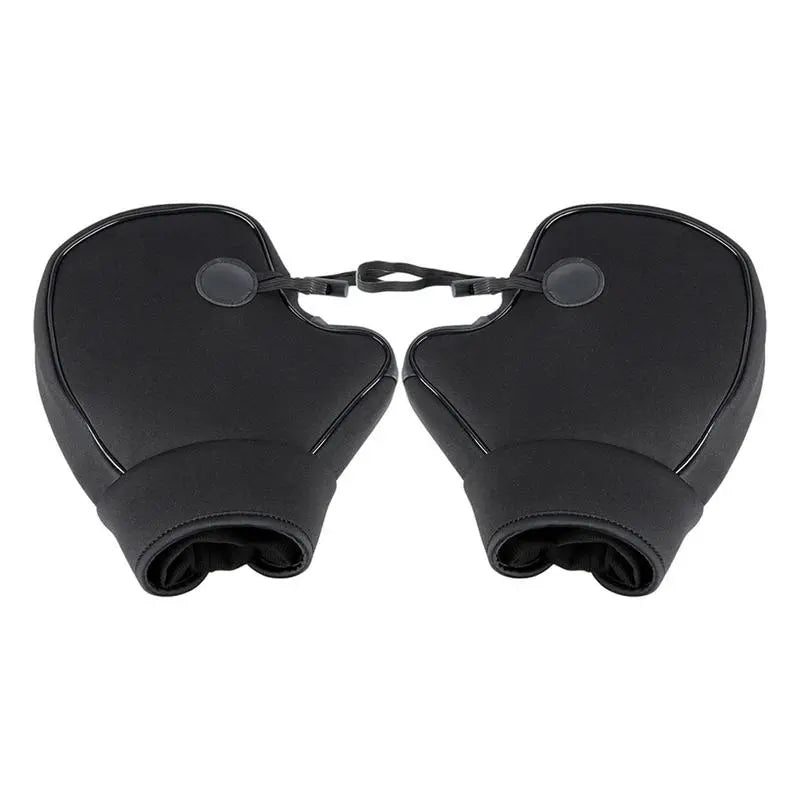 manchons hiver moto scooter noirs tpu laine étanches guidon universel