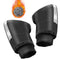 manchons moto scooter hiver cuir noir étanches doublés polaire