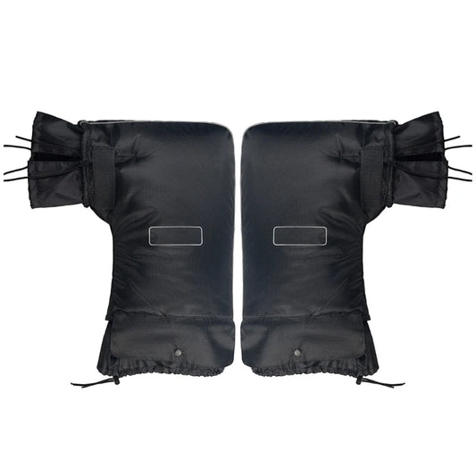 manchons de guidon imperméables pour moto et scooter, doublés polaire, anti-froid, installation facile, compatibles guidons universels