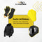 Pack moto femme Prétender noir mat : casque modulable, blouson, gants.