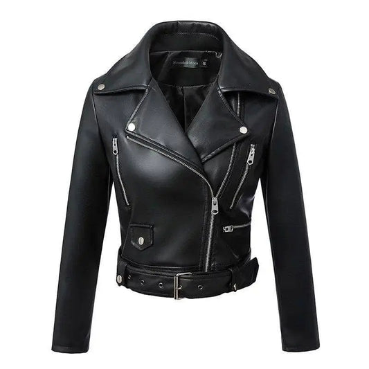 Veste biker femme - Perfecto noir