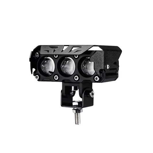 phare additionnel LED 200W pour moto haute visibilité et fixation renforcée