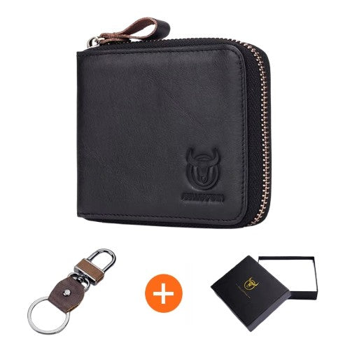 portefeuille homme cuir avec emplacements cartes et compartiment monnaie