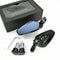 Rétroviseurs moto pliables noirs aluminium CNC, glace bleue anti-éblouissement pour guidon.