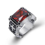 Bague biker - Shadow Ruby - Vignette | Boutique biker