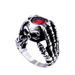 Anello da motociclista - Teschio insanguinato - Vignette | Boutique biker